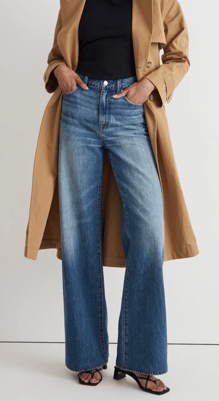 Madewell Superwide-Leg Jeans in Fannin Wash Rigid sz. 26
